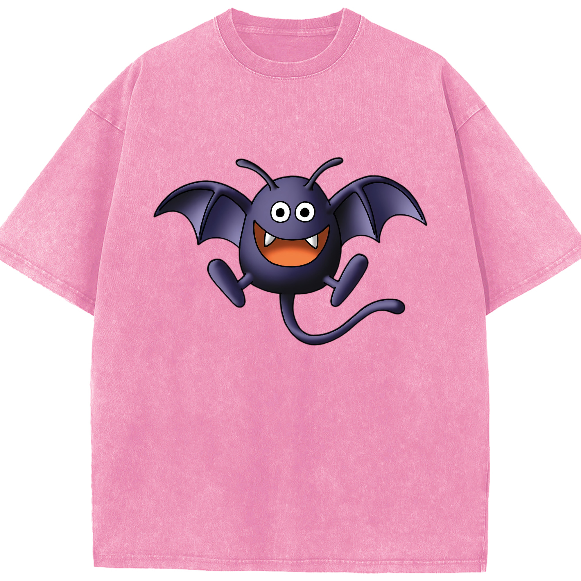 （画像用） ドラゴンクエスト Doragon Kuesuto Dragon Quest 綿100% ヴィンテージ風 半袖Tシャツ（フロントプリント）